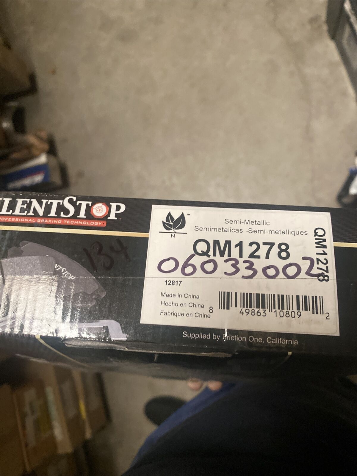 New Silent Stop Front Set Of Disc Braking Pad QM1278