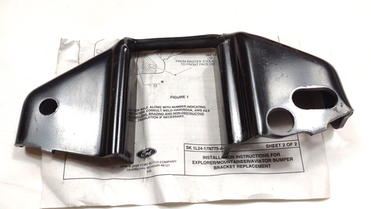 Genuine Ford Explorer Mountaineer Front Bumper Frame End Cap 02-05 1L2Z17N775A