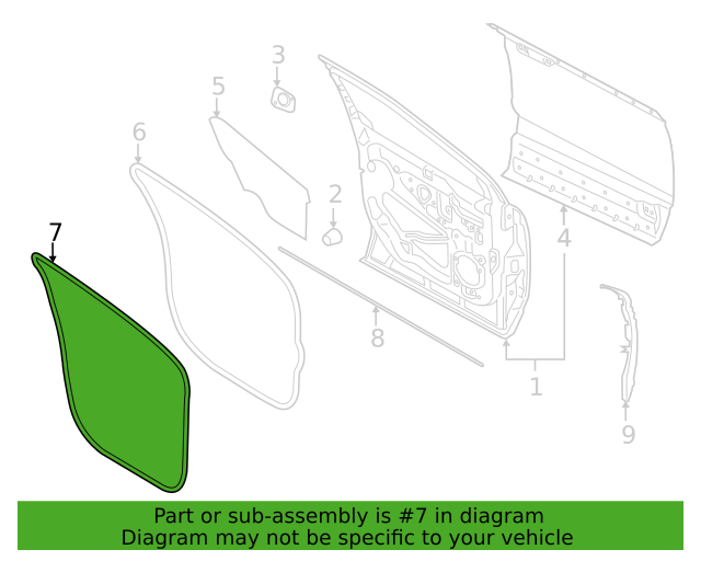 Genuine OEM Ford Lincoln Weatherstrip Assembly Door Opening 16-23 FA1Z5820708A