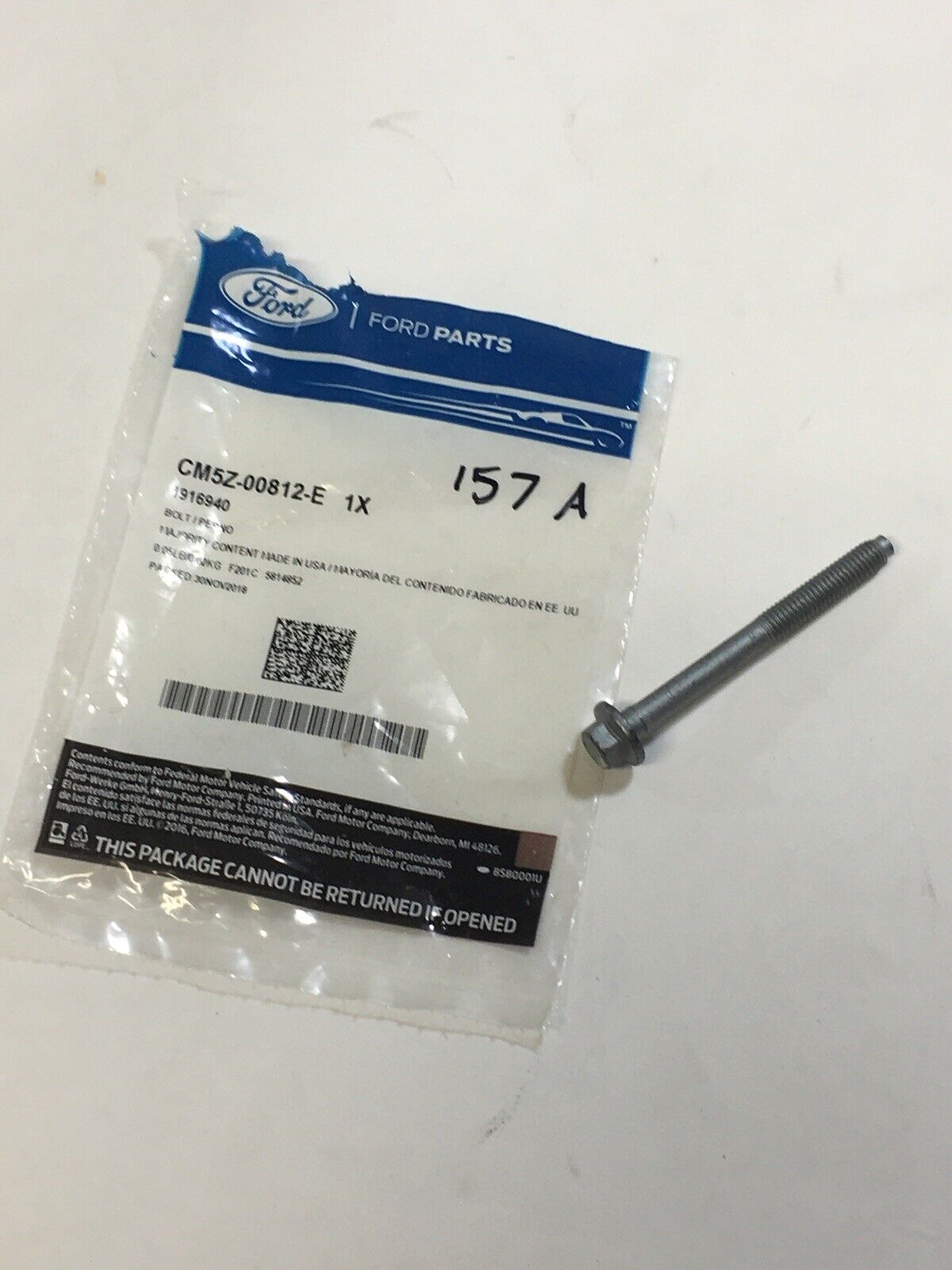 Genuine Ford Water Pump Bolt CM5Z-00812-E