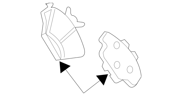 Genuine OEM Ford Expedition Disc Brake Pad Set 2003-2006 Motorcraft BR934C