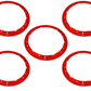 Genuine OEM Ford Bronco M1021KBLR 5pc Red Bead Lock Wheel Trim Set 2021-2024