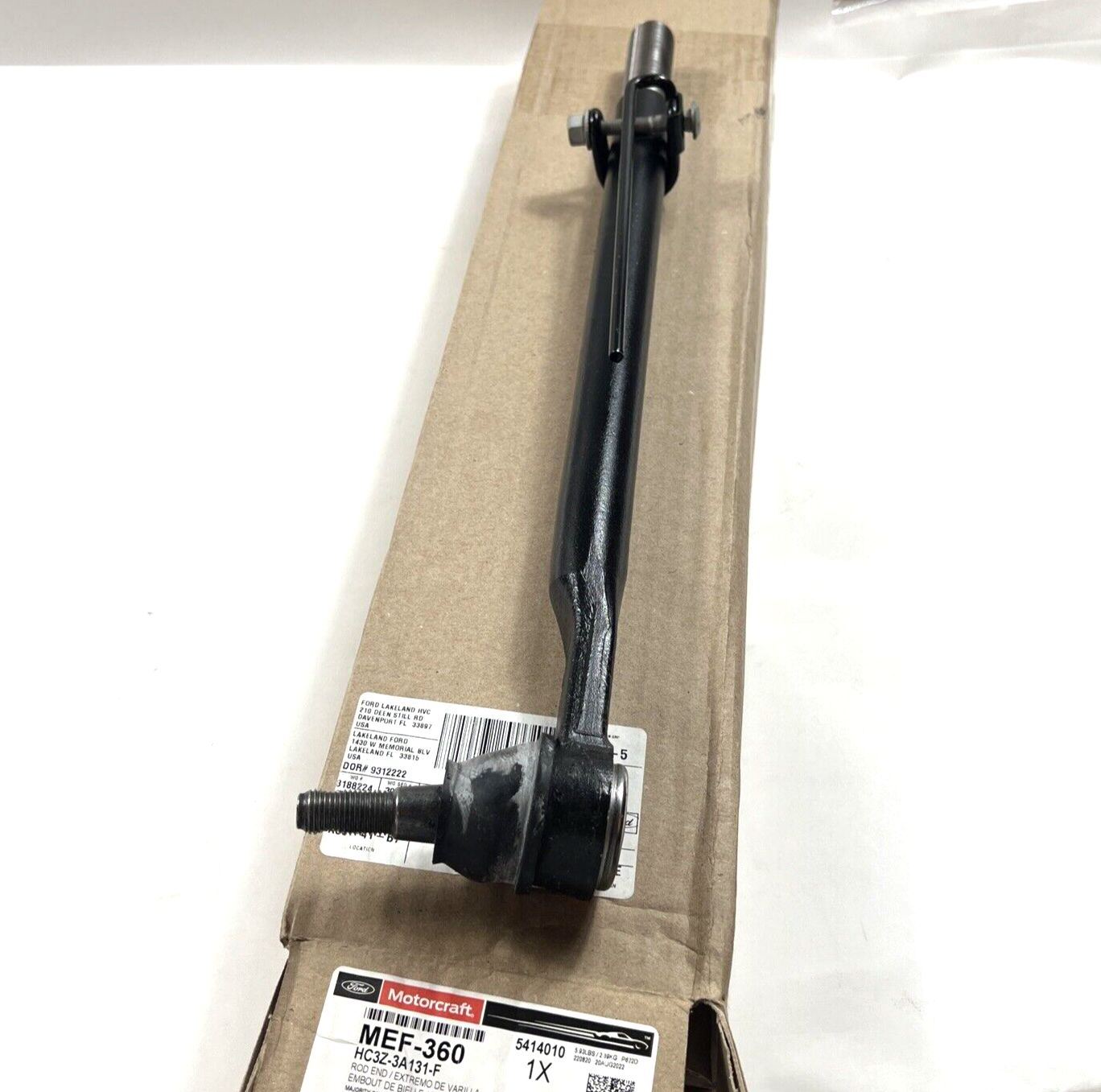 Genuine OEM Ford Left Driver Side Steering Tie Rod End 11-22 Motorcraft MEF360