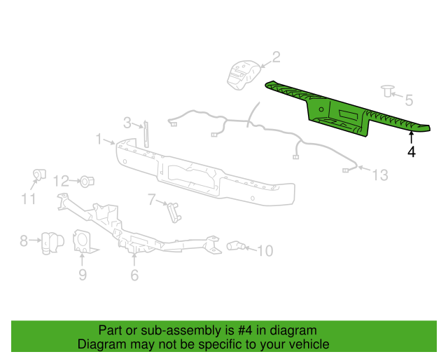 Genuine OEM Ford F-150 Mark LT Rear Bumper Step Pad 2004-2008 7L3Z17B807B