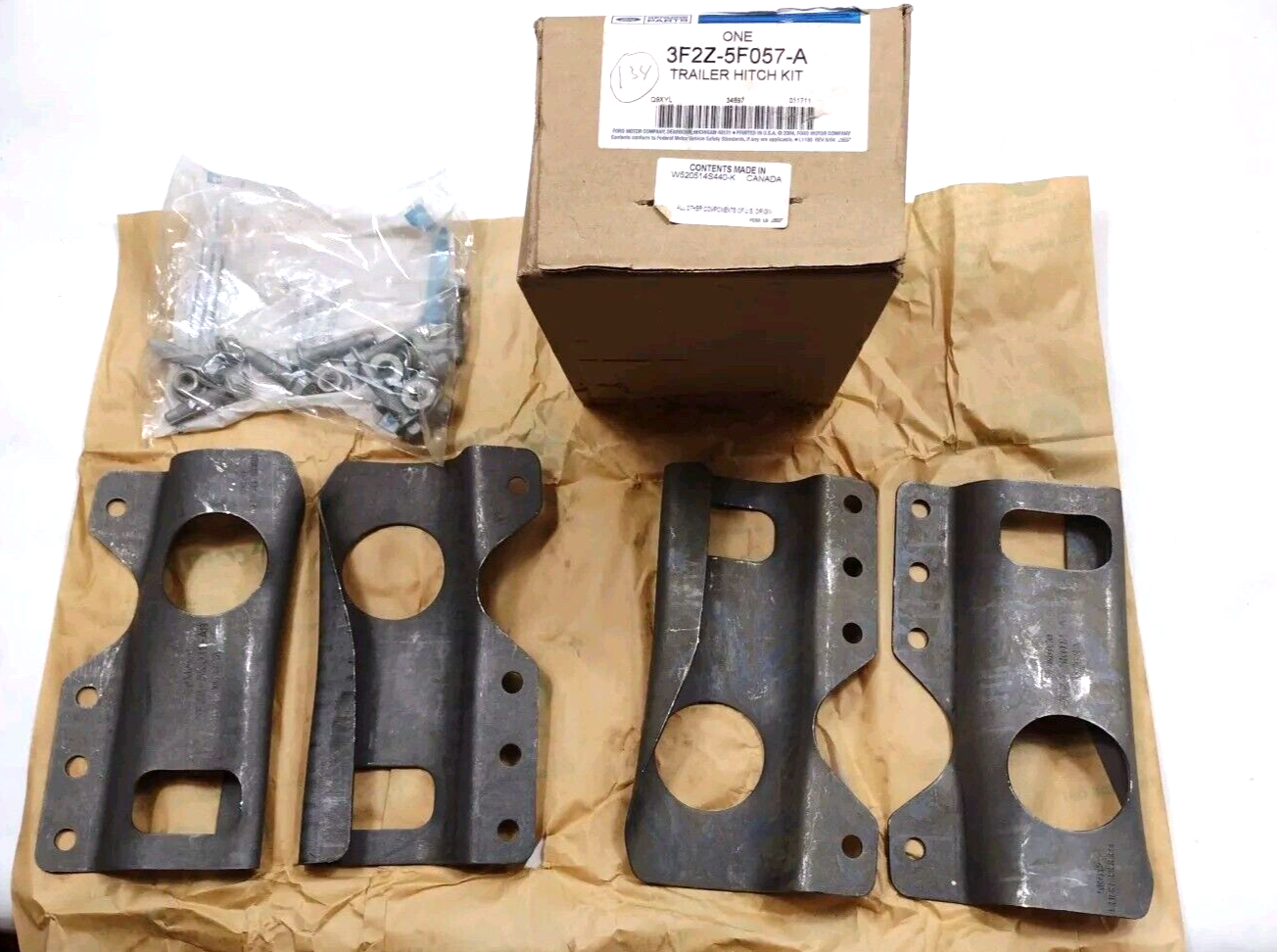 Genuine OEM Ford Rear Axle Reinforcement Bracket Kit 1998-2003 3F2Z5F057A