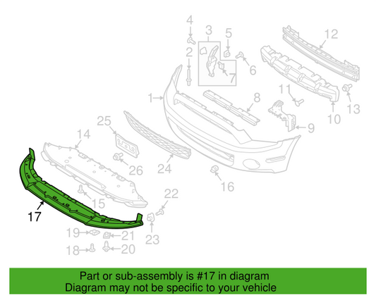 Genuine OEM Ford Mustang Shelby GT Lower Valance Panel 2010-2014 AR3Z17626AA