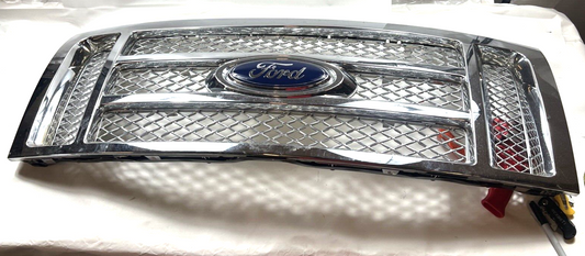 Genuine OEM Ford F-150 Chrome Mesh Grille w/Emblem 2009-2013 AL3Z8200B