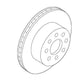 Genuine OEM Ford Rr Disc Brake Rotor Motorcraft BRRC27 LU2Z2V026E