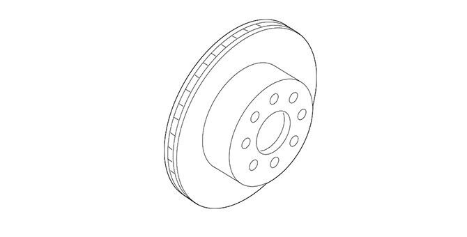 Genuine OEM Ford Rr Disc Brake Rotor Motorcraft BRRC27 LU2Z2V026E