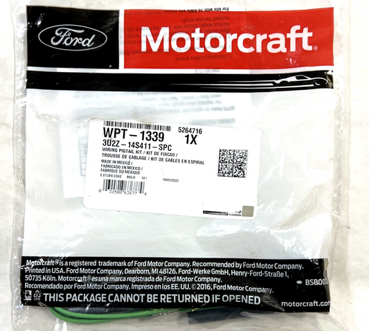 Genuine Ford Turbocharger Intake Pressure Sensor Connector Motorcraft WPT1339