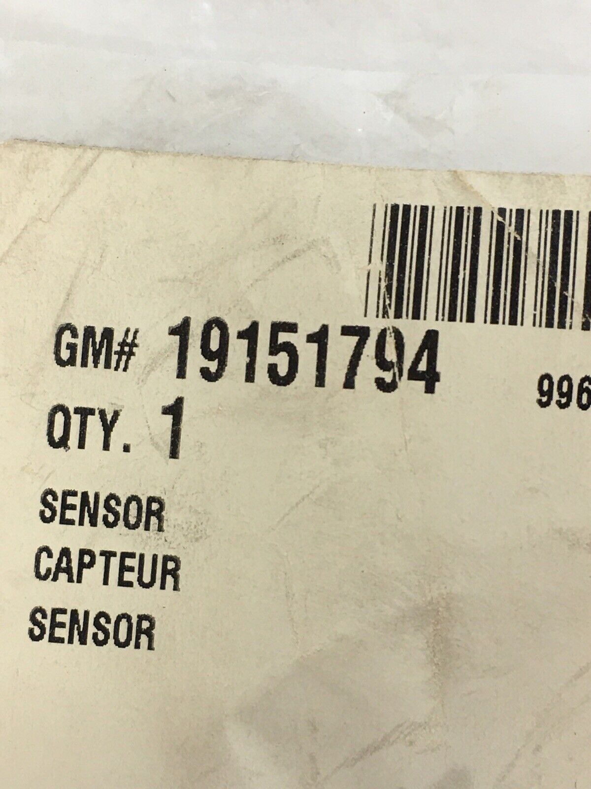 Genuine GM Sensor 19151794