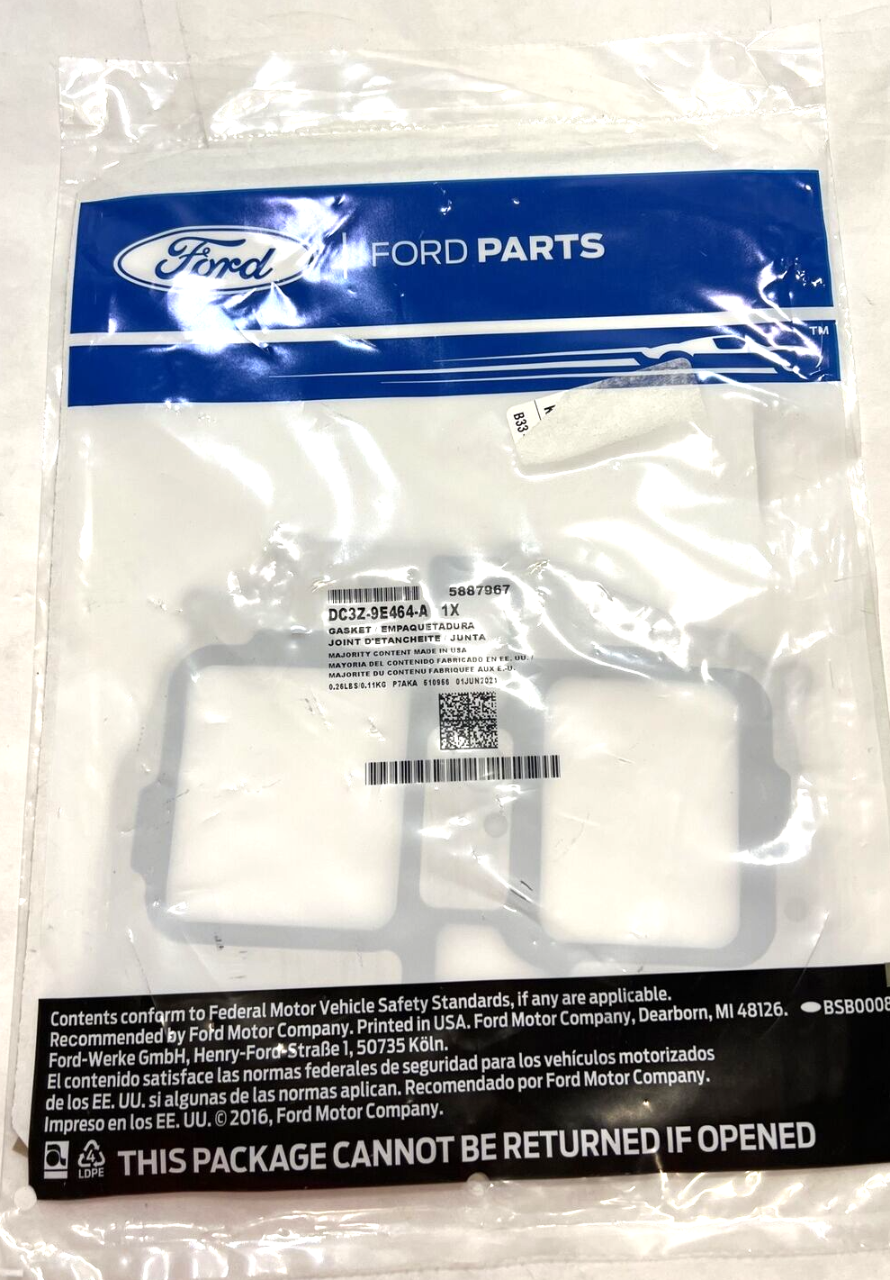 Genuine OEM Ford F-250 Super Duty Cooler Gasket 2017-2022 DC3Z9E464A