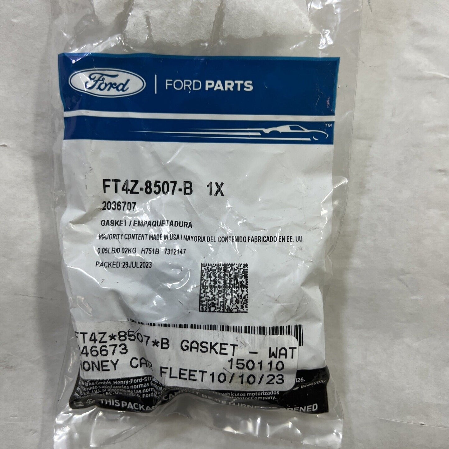 Genuine Ford Tube Gasket FT4Z-8507-B