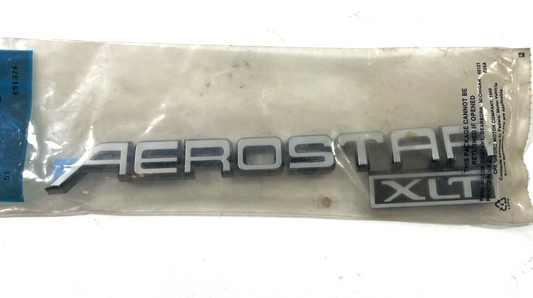 Genuine Ford Aerostar XLT Rear Logo Badge Sign Symbol Name Plate E89Z1242528A