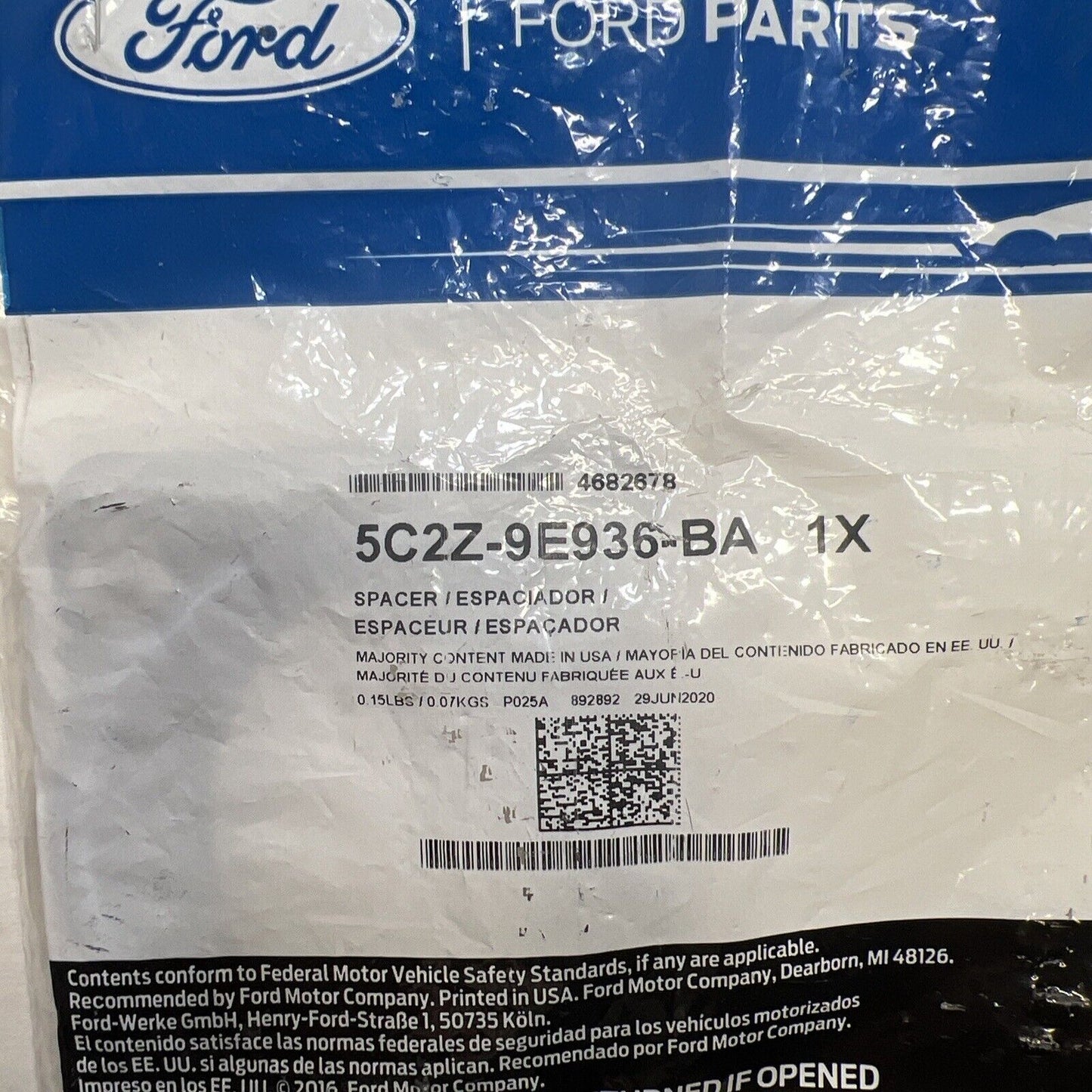 Genuine OEM Ford E-150 Fuel Injec Throttle Body Mount Gasket 07-16 5C2Z9E936BA