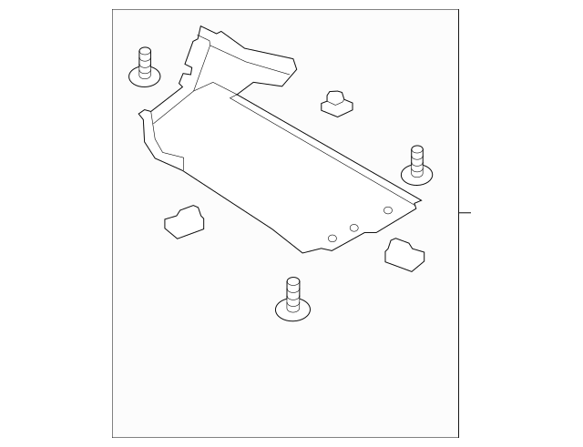 Genuine OEM Ford Fusion Radiator Support Splash Shields-Lower Shield HS7Z8310R