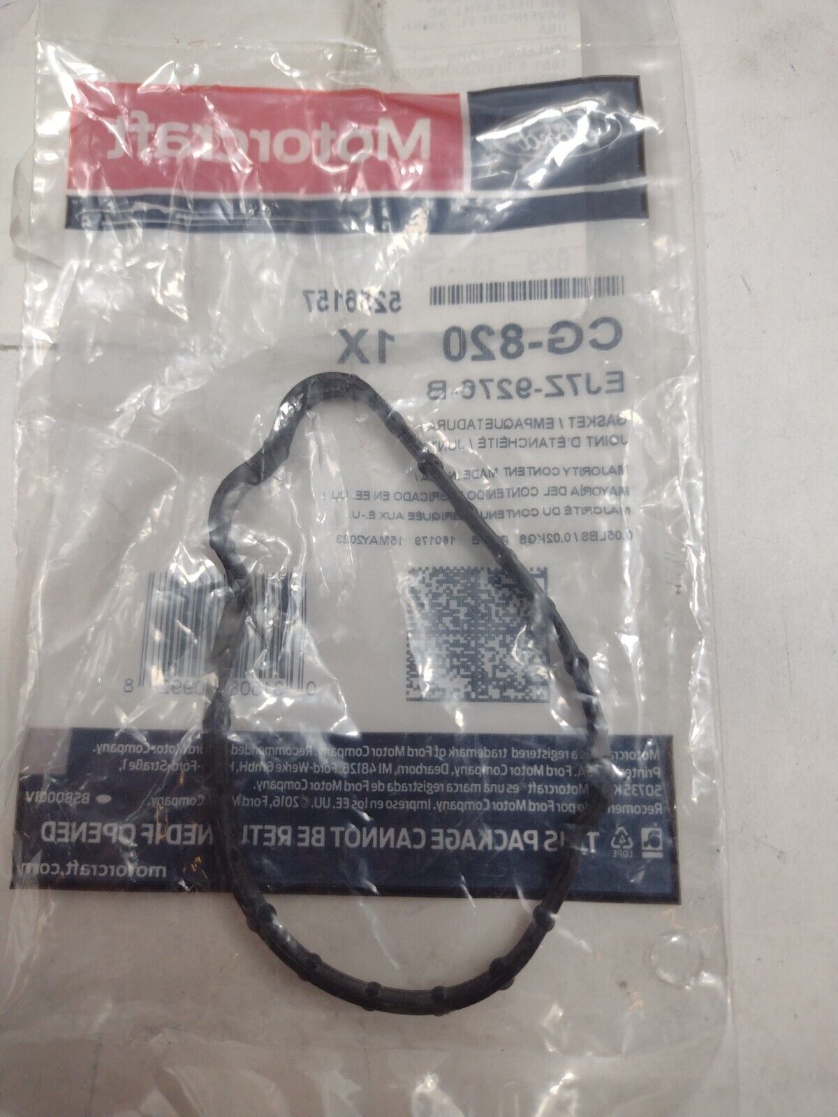 Genuine OEM Ford Gasket EJ7Z-9276-B  Motorcraft CG820