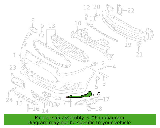 Genuine OEM Ford Fiesta Left Lower Driver Side Support 2014-2019 D2BZ17C914A