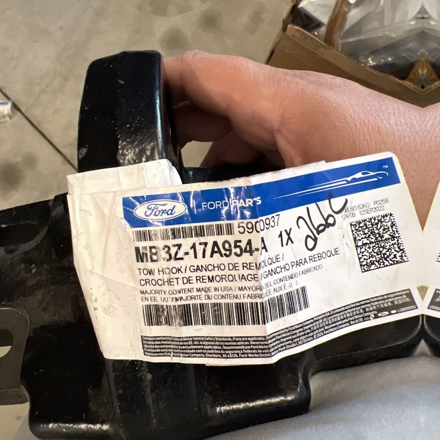 Genuine OEM Ford Bronco Tow Hook Bracket Assembly 2021-2023 MB3Z17A954A