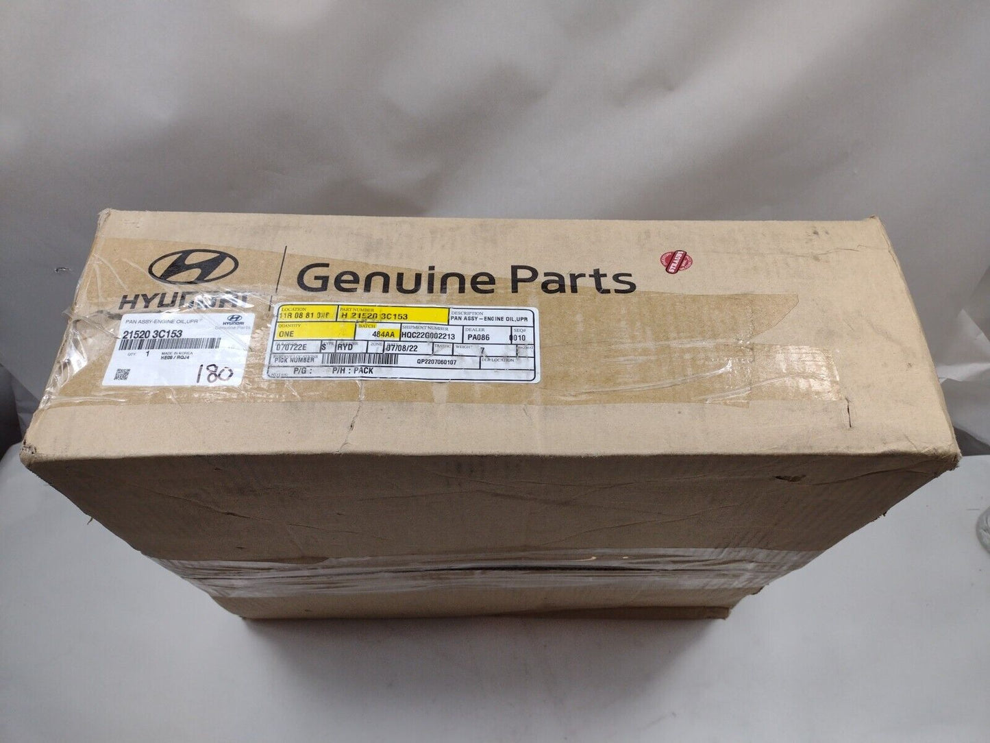 Genuine Hyundai 3.3L Oil Pan 215203C153