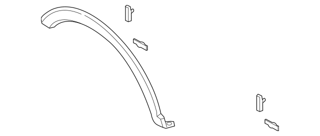 Genuine OEM Ford F450 Front Right Wheel Opening Molding 2017-2022 HC3Z16038BB