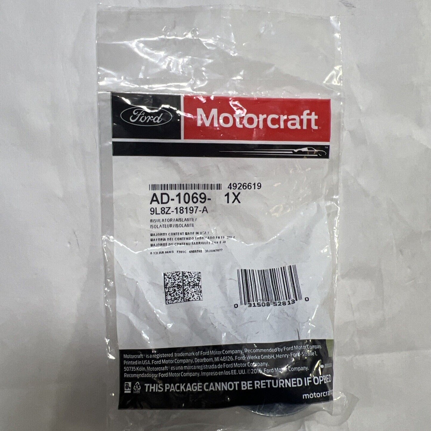 Genuine OEM Ford Escape Reinforcement Insulator 2009-2012 Motorcraft AD1069