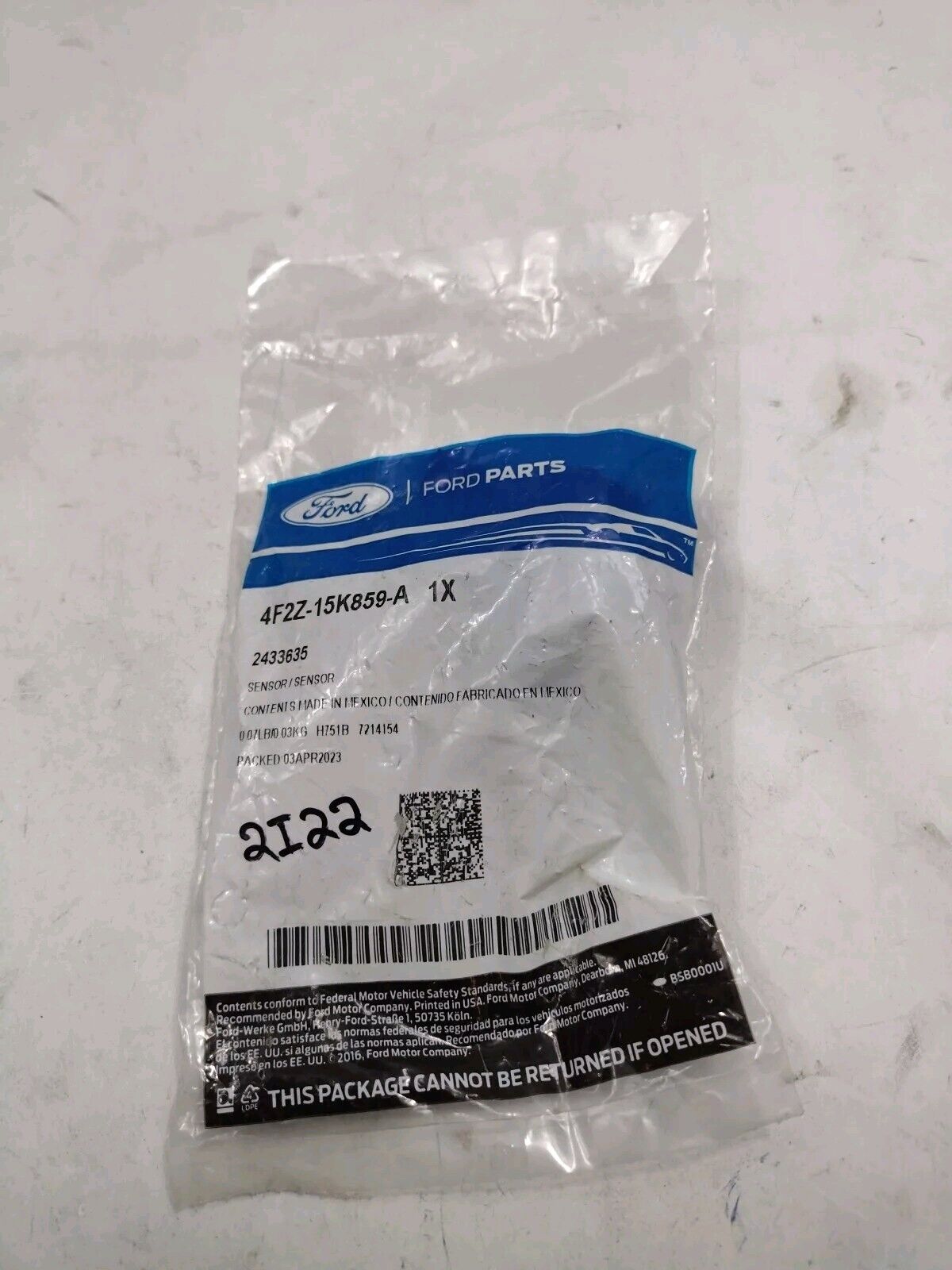 Genuine OEM Ford F250 Superduty Sensor 1999-2015 4F2Z15K859A