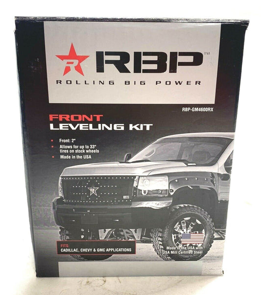 New RBP Black 2" Front Leveling Lift Kit for GMC 2007-2018 Yukon - RBP-GM4600RX