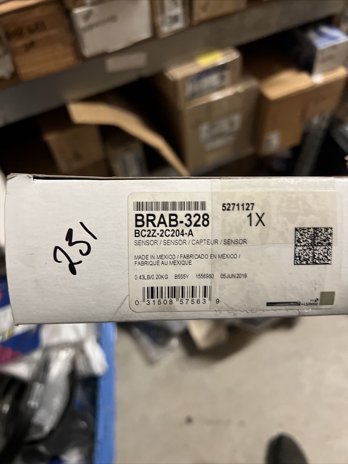 Genuine OEM Ford E-150 ABS Wheel Speed Sensor 2011-2023 Motorraft BRAB328