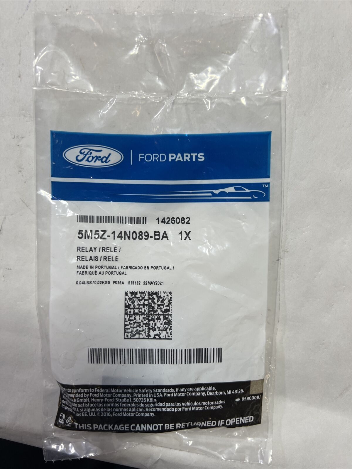 Genuine OEM Ford Relay 5M5Z14N089BA