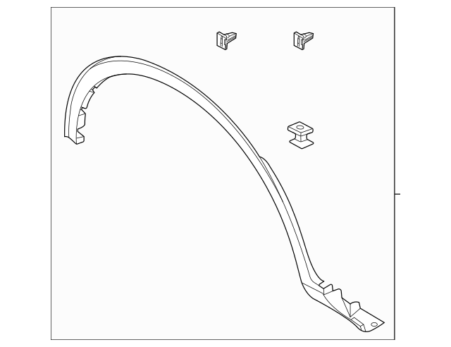 Genuine OEM Ford Escape Rear Right Side Wheel Opening Molding LJ6Z78290A60AA