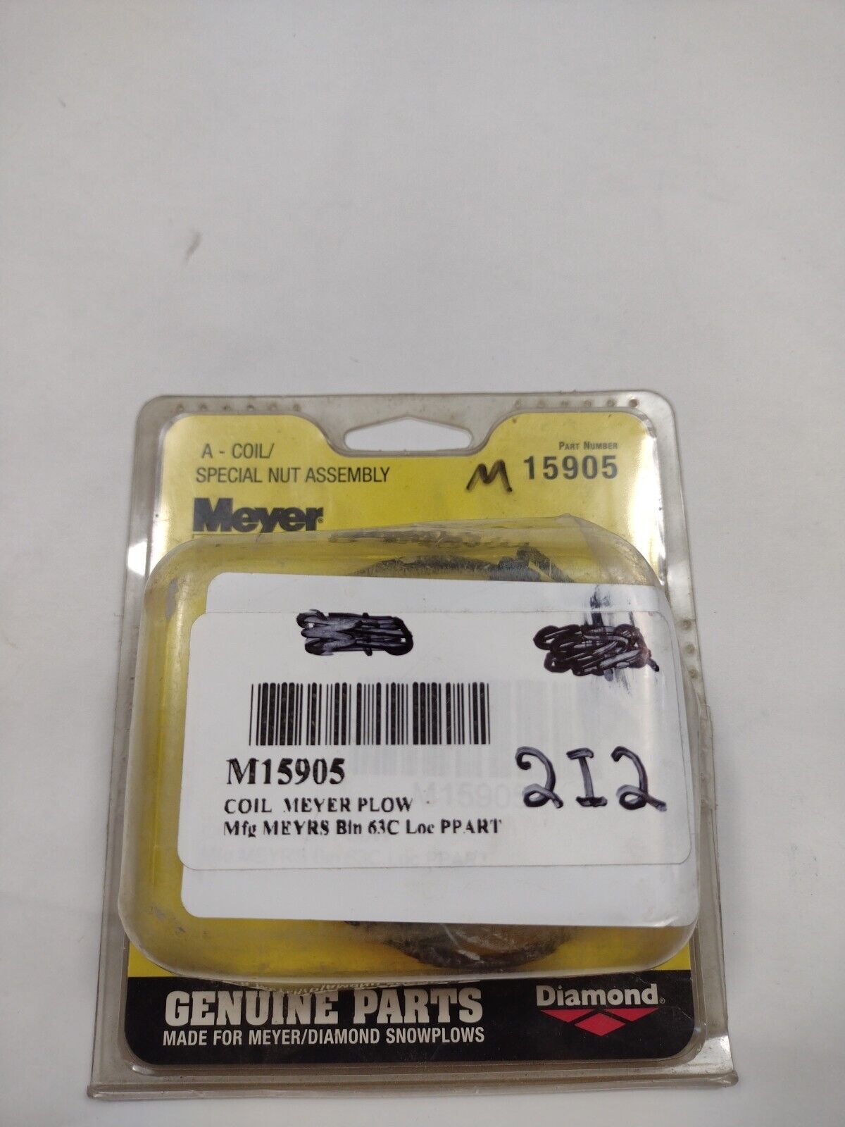 New, Meyer 15905 A Coil/Special Nut Assy - Fits E57 Hydraulic Unit