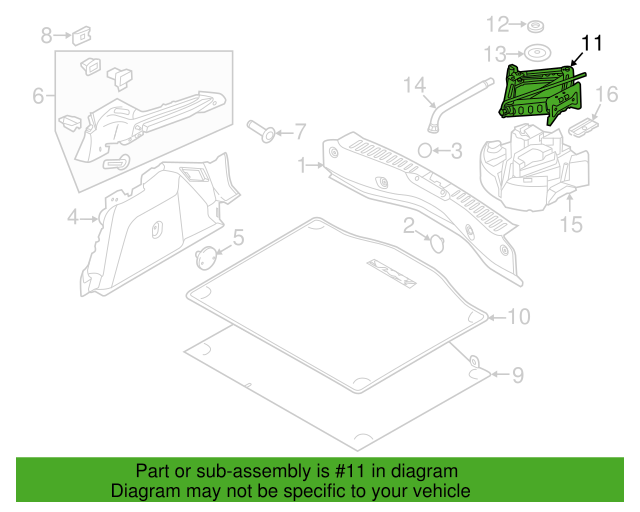 Genuine OEM Ford Focus Vehicle Lifting Scissor Jack 2012-2018 DM5Z17080A