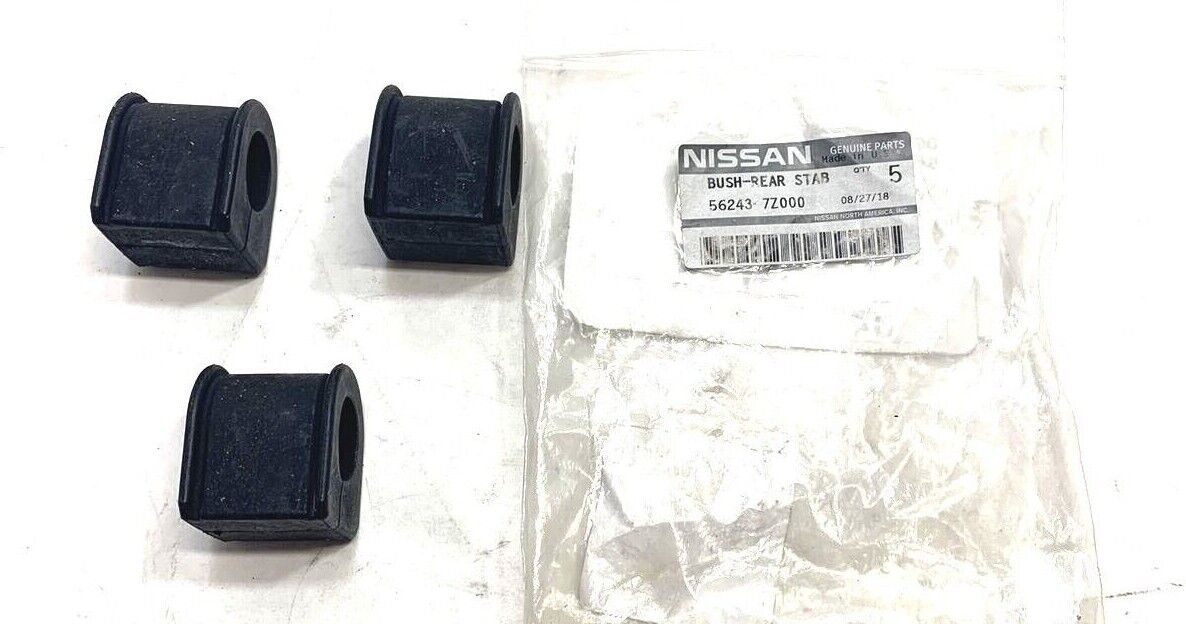 1 Piece New OEM Nissan Xterra 2000-04 Rear Stabilizer Bar Bushing 56243-7Z000