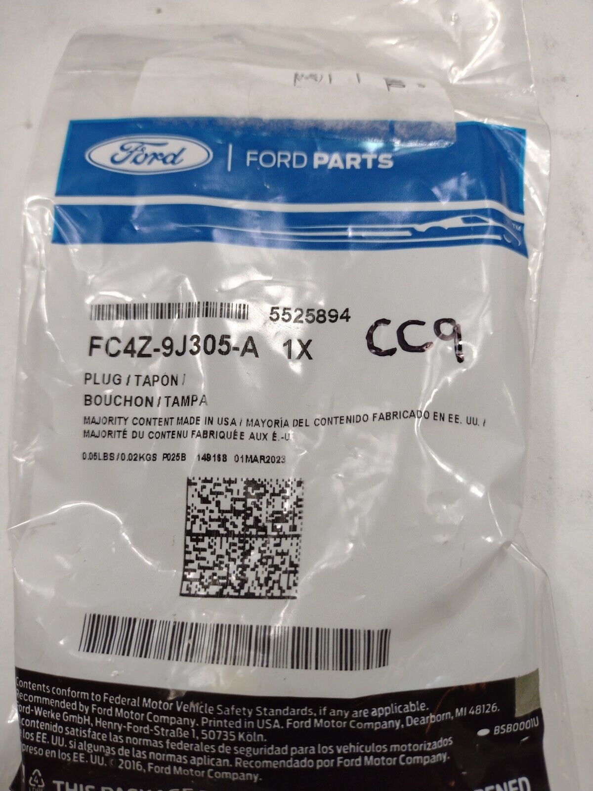 Genuine Ford Inlet Connector FC4Z-9J305-A