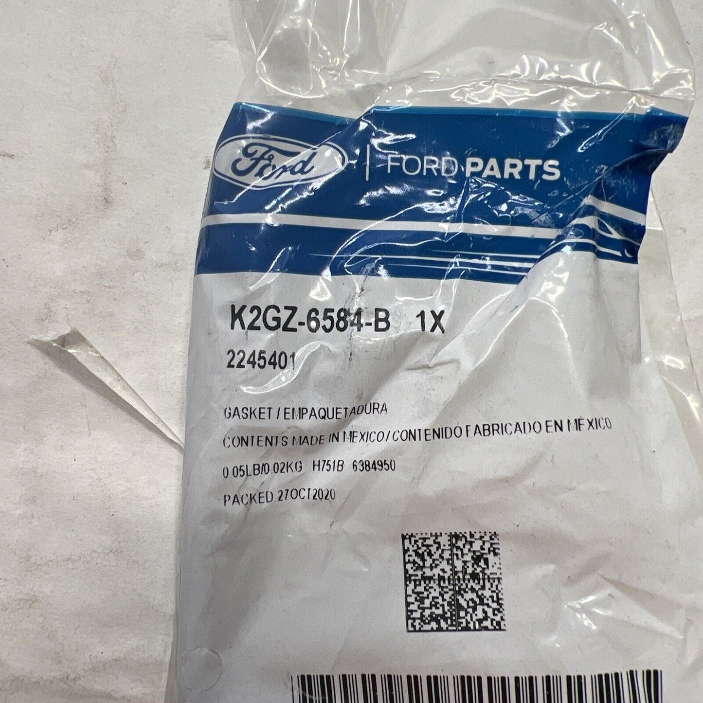 Genuine Ford Engine Valve Cover Gasket   2019-2022  K2GZ-6584-B