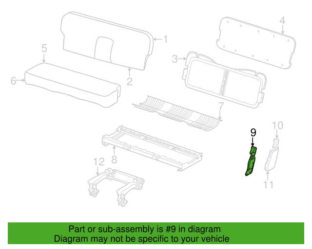 Genuine Ford Lincoln Navigator Rear Latch Assembly 1997-2005 1C7Z1662649AA