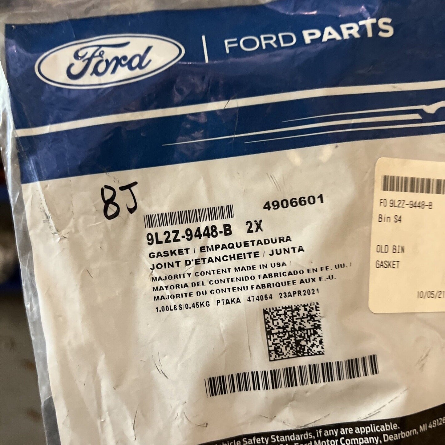 1 Single* Genuine OEM Ford Explorer Exhaust Manifold Gasket 2004-2010 9l2z9448b