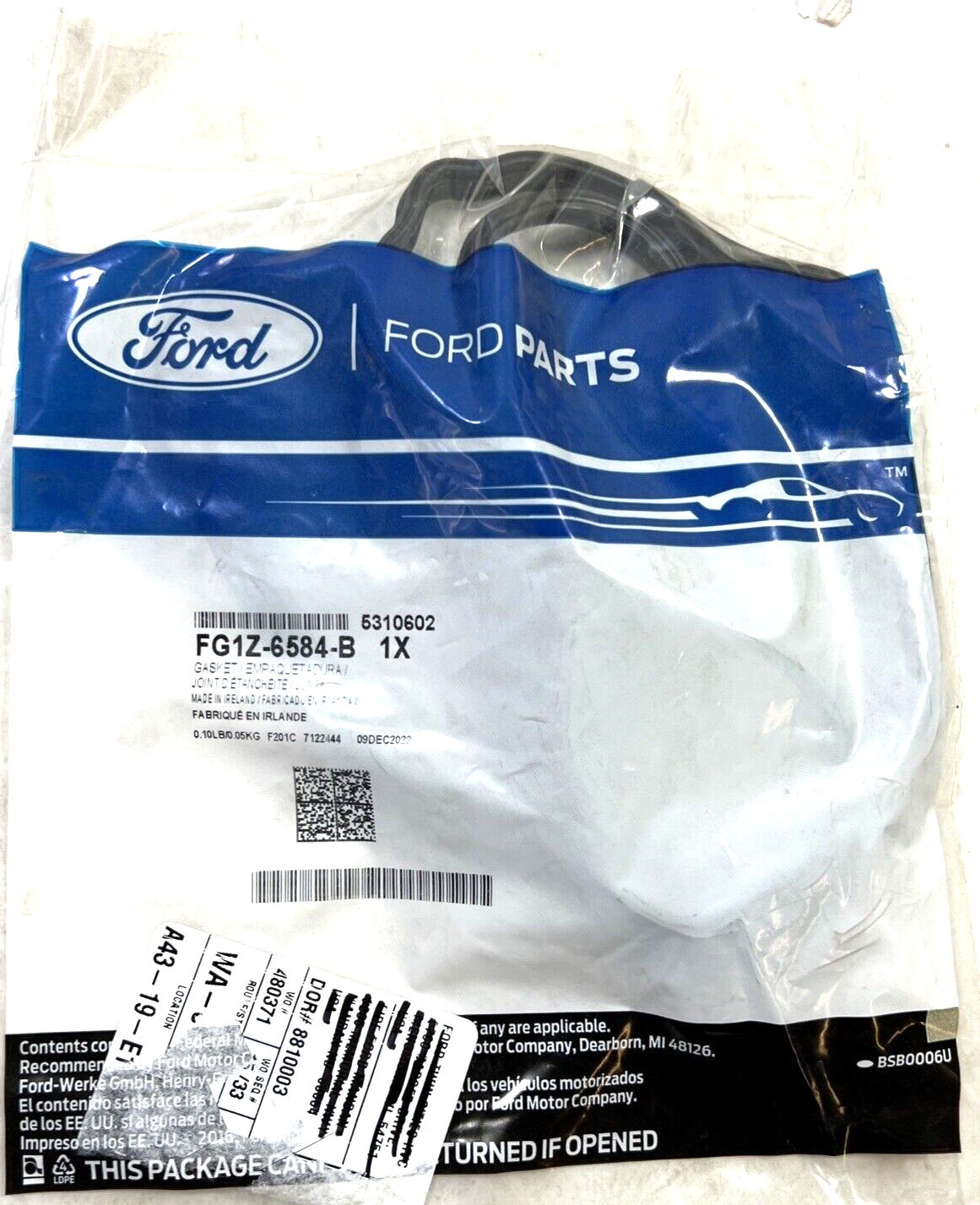 Genuine OEM Ford Explorer Valve Cover Gasket 2014-2019 FG1Z6584B