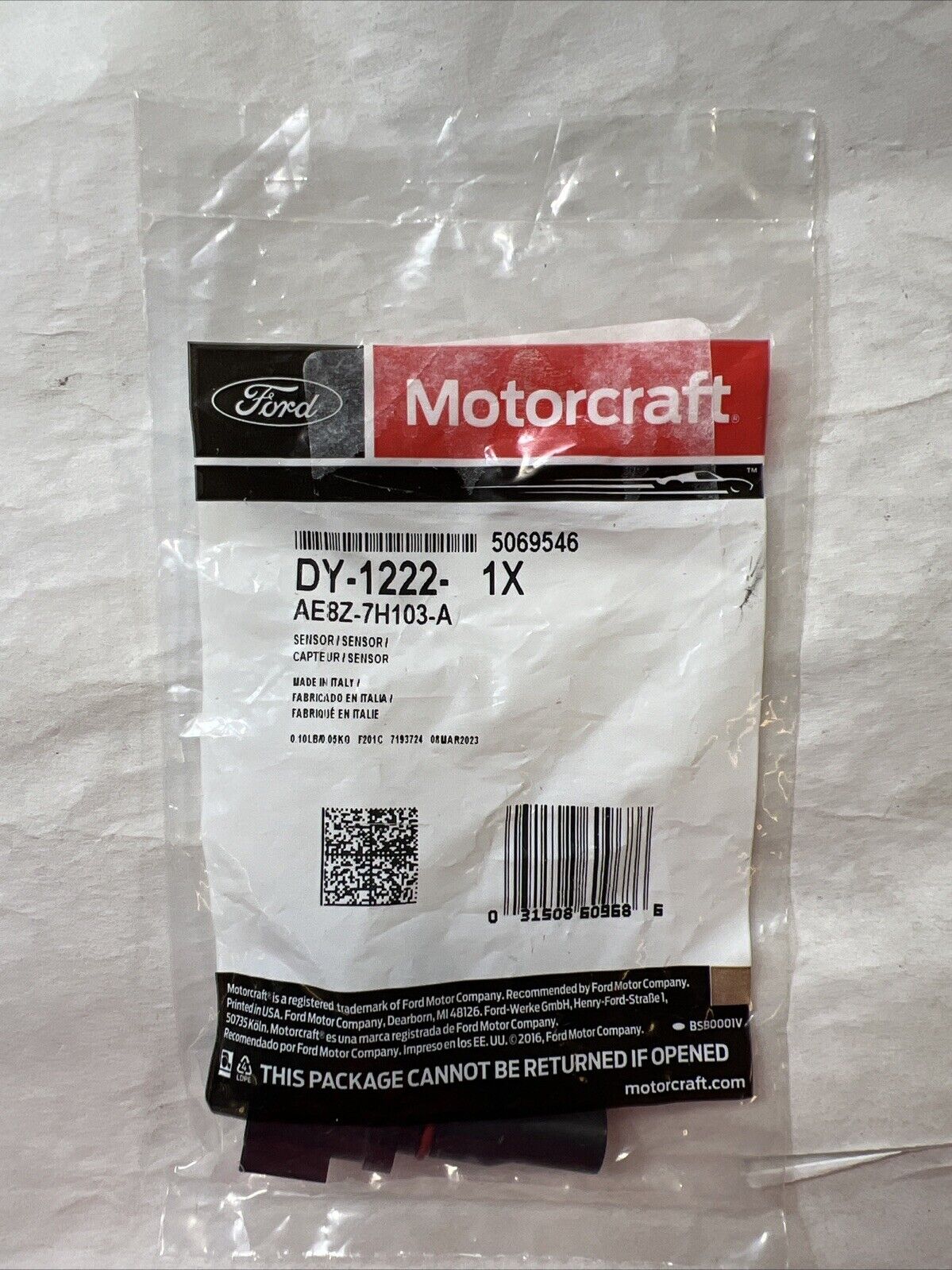 Genuine Ford Automatic Transmission Output Shaft Speed Sensor Motorcraft DY1222