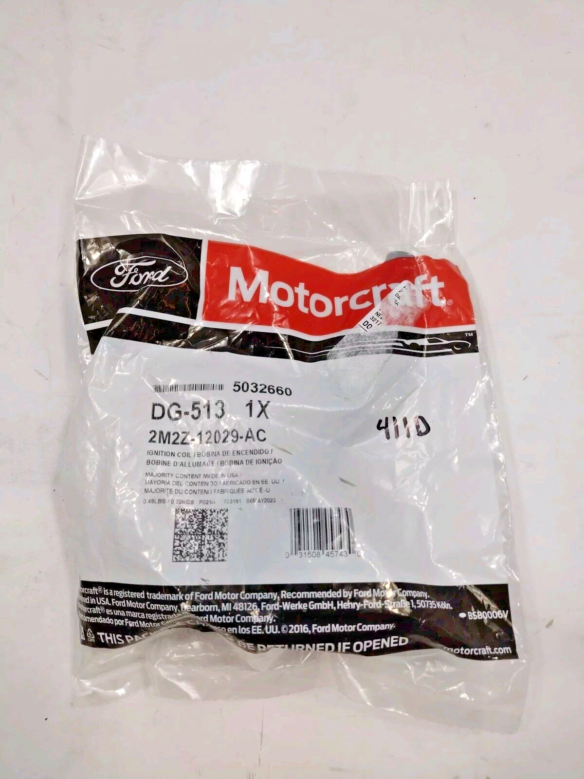 Genuine OEM Ford Escape Freestyle Ignition Coil Motorcraft DG513 2M2Z12029AC