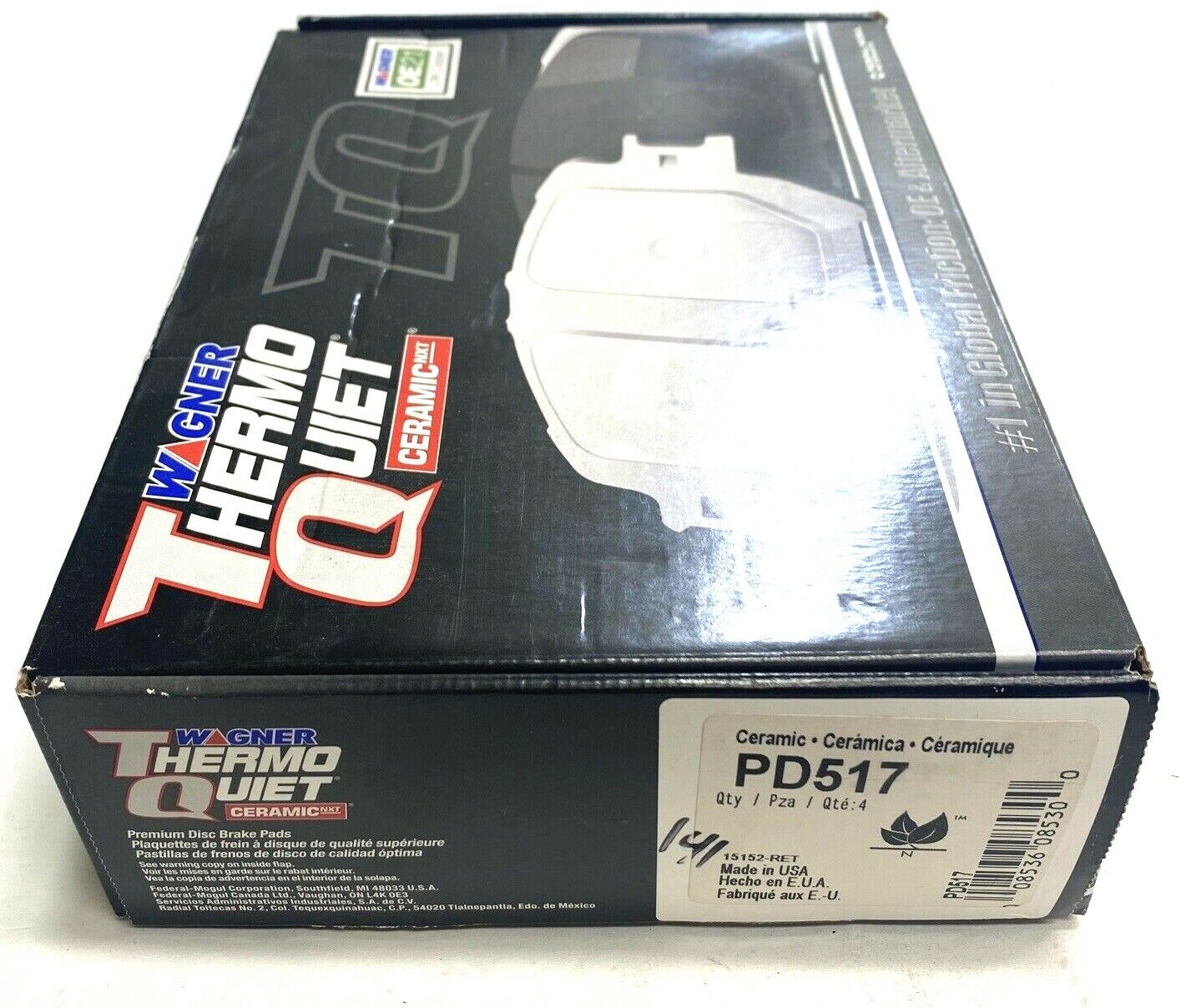 New Wagner ThermoQuiet Ceramic Brake Pads PD517