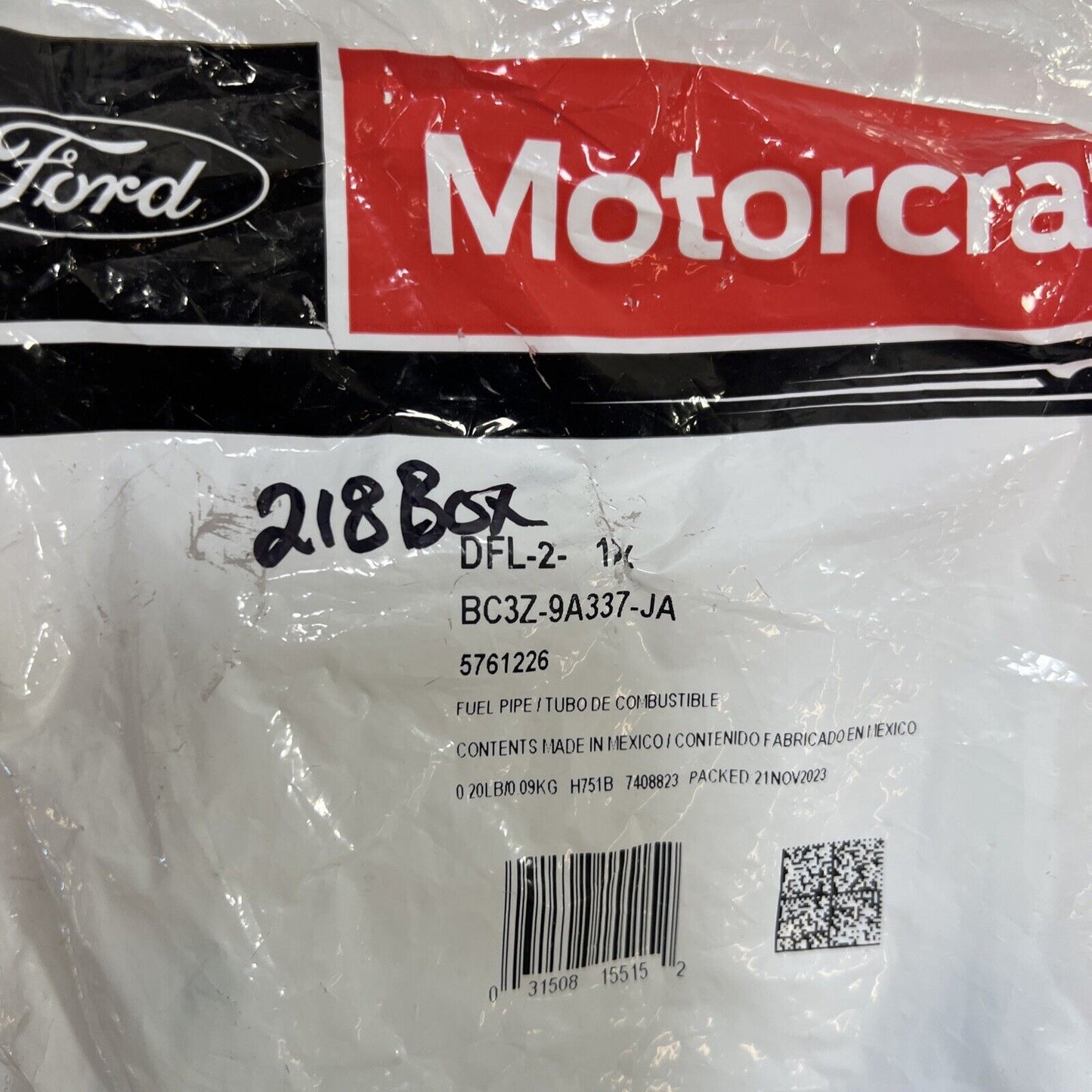 Genuine OEM Ford Diesel Fuel Injector Line Motorcraft DFL2