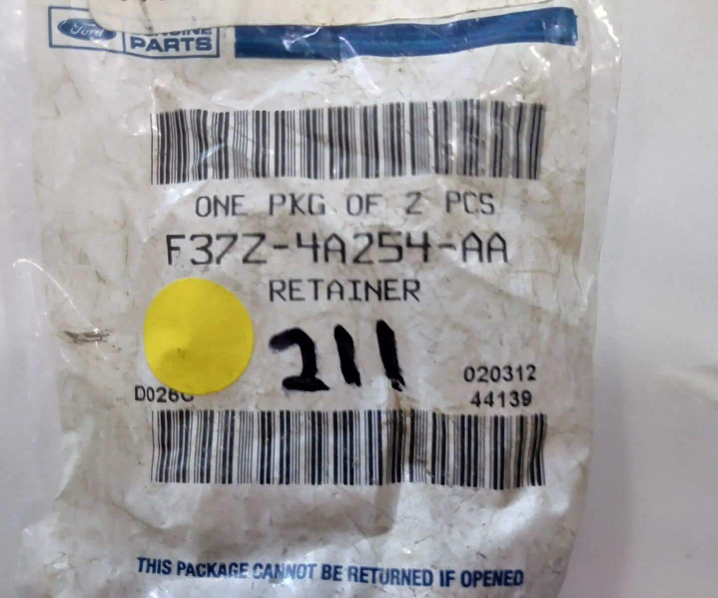 Genuine Ford Retainer F37Z*4A254*AA