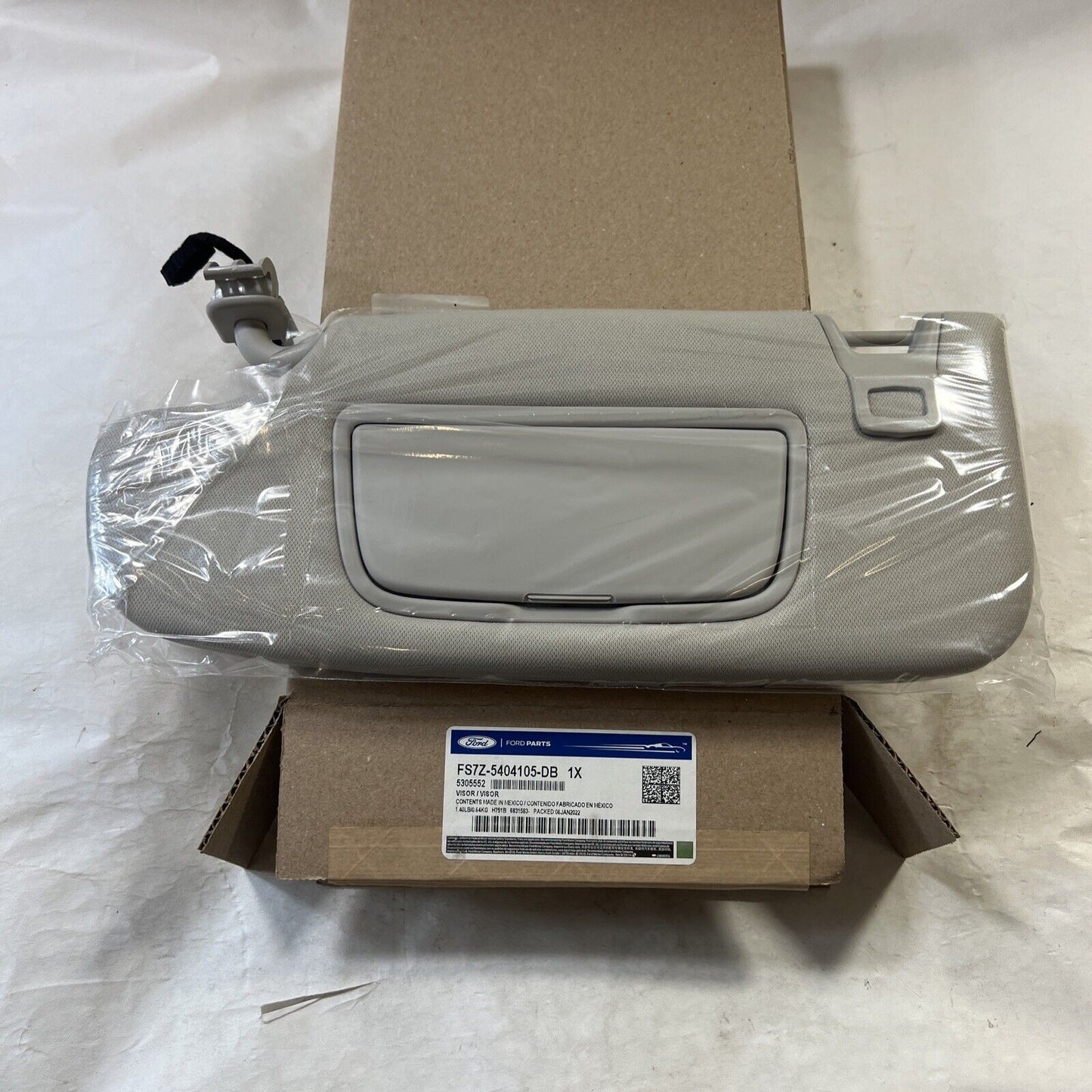 Genuine OEM Ford Left Side Sun Visor With Illuminated w/o Sunroof FS7Z5404105DB