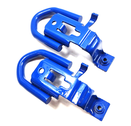 Genuine 2019-23 Ranger OEM Ford Performance M18954RAB Blue Front Tow Hooks Pair