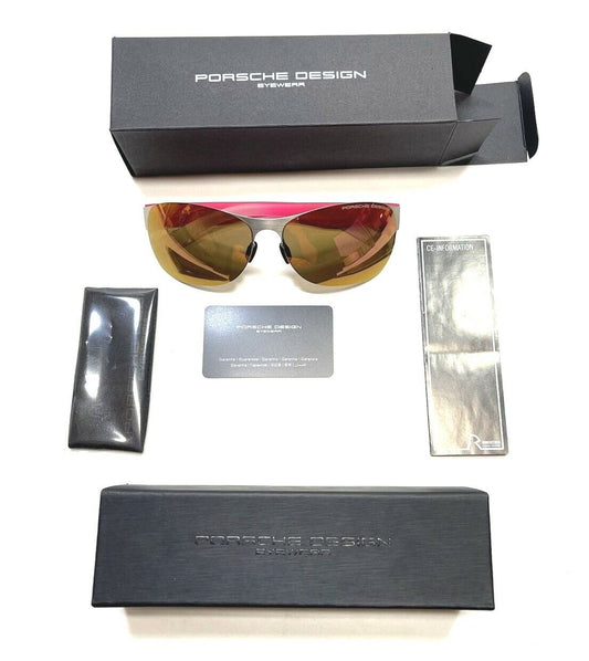 New PORSCHE DESIGN Sunglasses PINK P8581B NEW & AUTHENTIC!