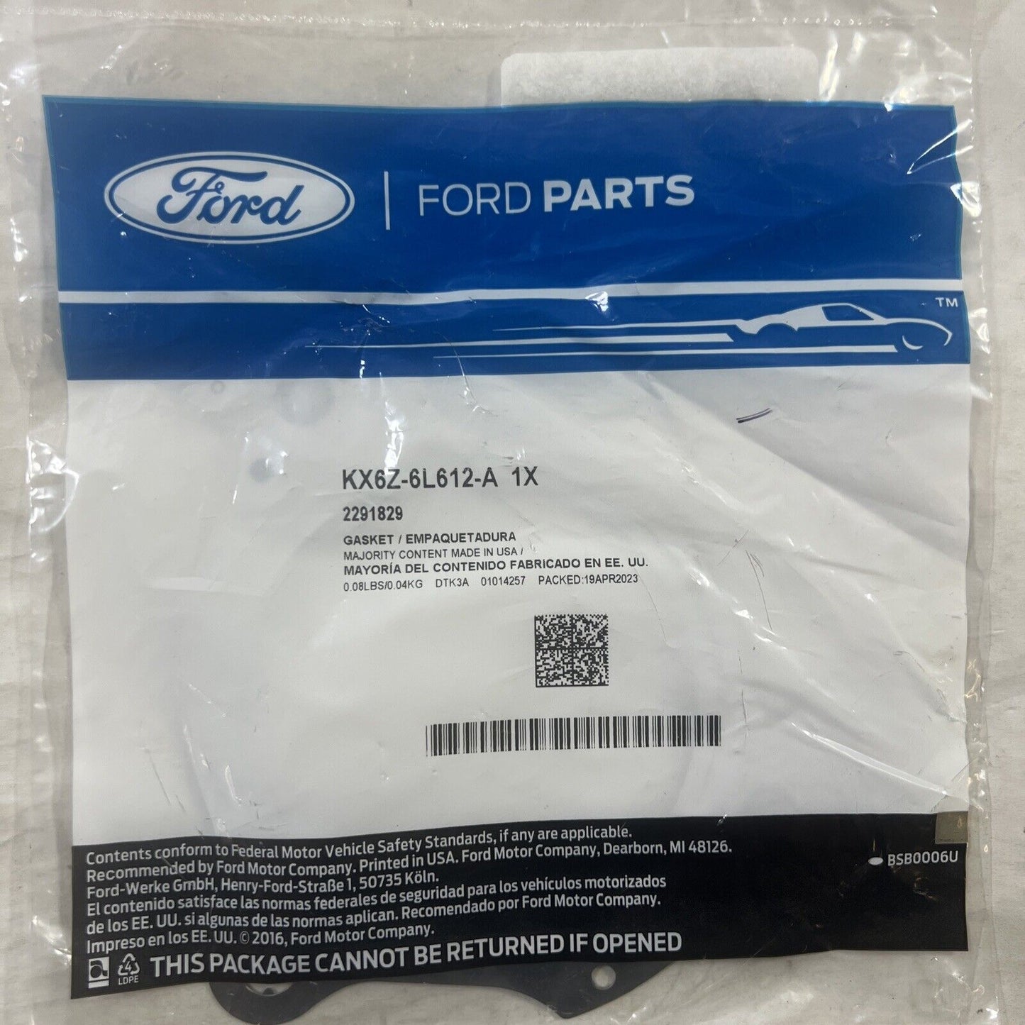 Genuine OEM Ford Corsair Exhaust Components-Catalytic Cnvrtr Gasket KX6Z6L612A