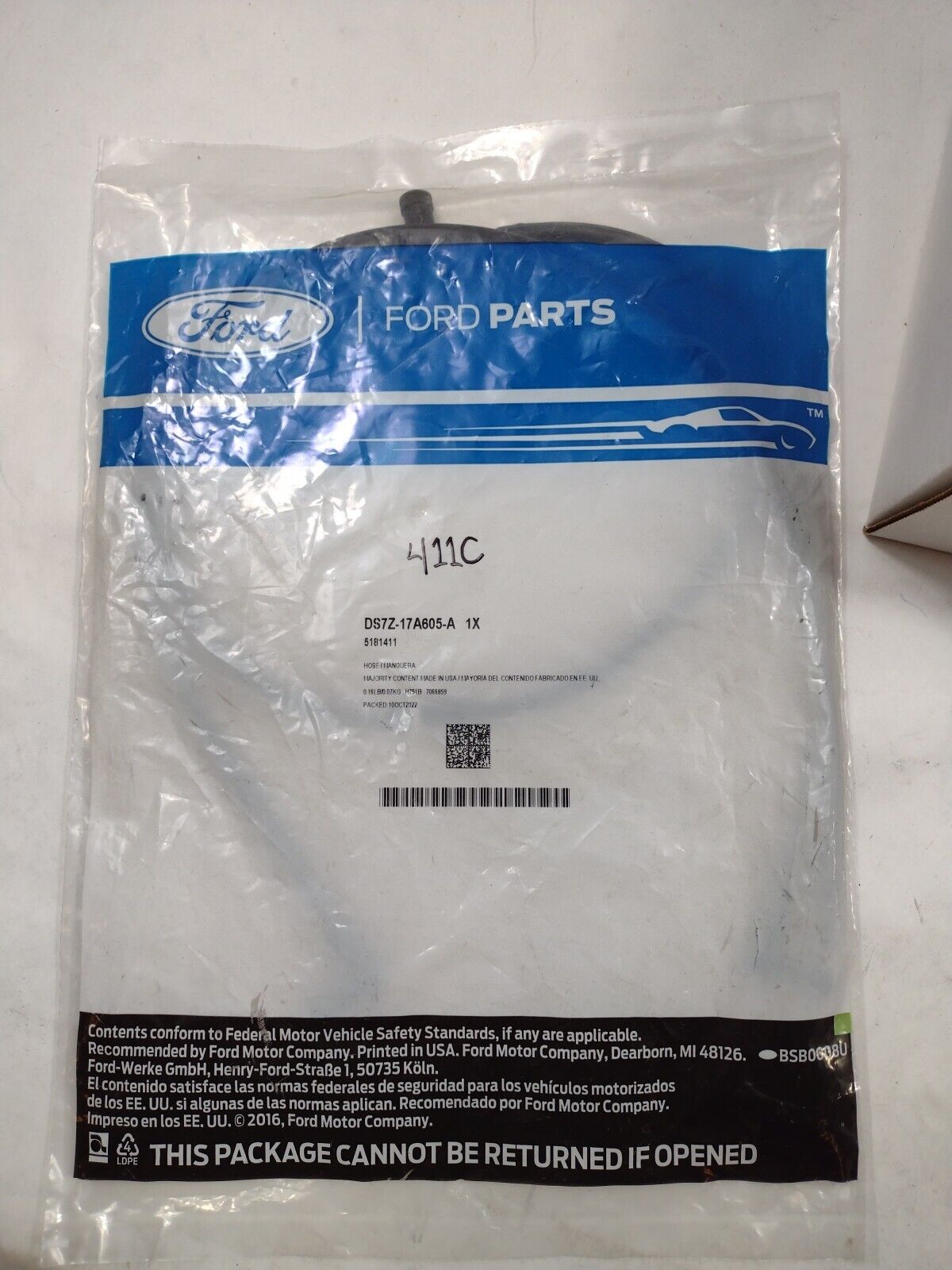 FORD OEM 13-20 Fusion Wiper Washer Components-Connector Hose DS7Z17A605A