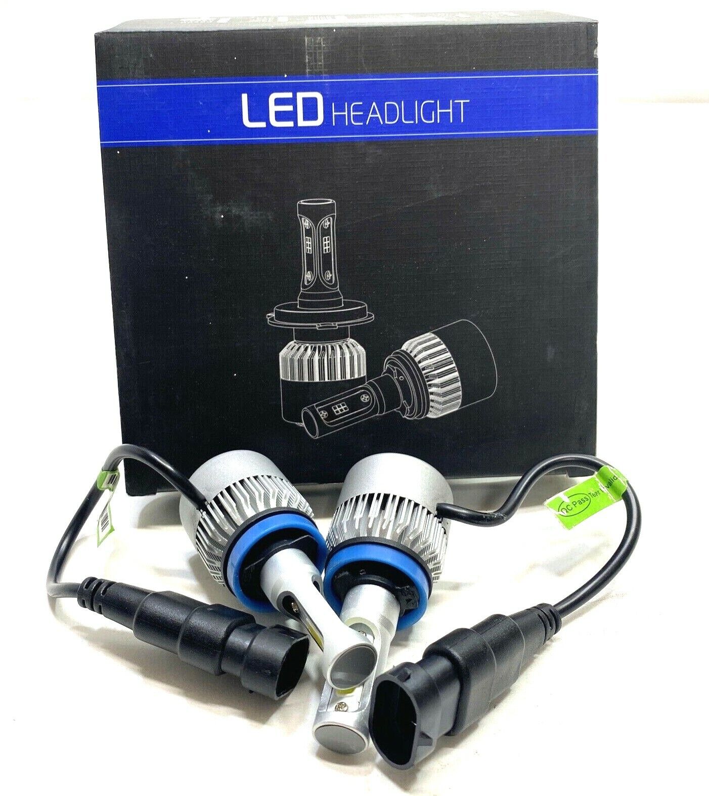 New LED H11 Headlight Bulb Pair